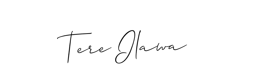 Allison_Script is a professional signature style that is perfect for those who want to add a touch of class to their signature. It is also a great choice for those who want to make their signature more unique. Get Tere Ilawa name to fancy signature for free. Tere Ilawa signature style 2 images and pictures png