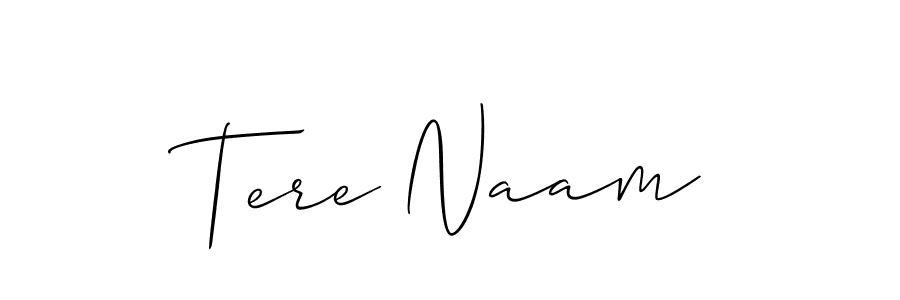 Also we have Tere Naam name is the best signature style. Create professional handwritten signature collection using Allison_Script autograph style. Tere Naam signature style 2 images and pictures png