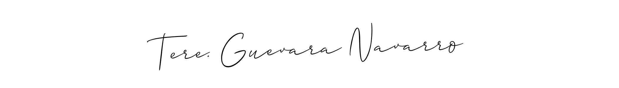 It looks lik you need a new signature style for name Tere. Guevara Navarro. Design unique handwritten (Allison_Script) signature with our free signature maker in just a few clicks. Tere. Guevara Navarro signature style 2 images and pictures png