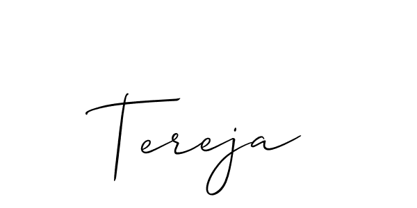 It looks lik you need a new signature style for name Tereja. Design unique handwritten (Allison_Script) signature with our free signature maker in just a few clicks. Tereja signature style 2 images and pictures png