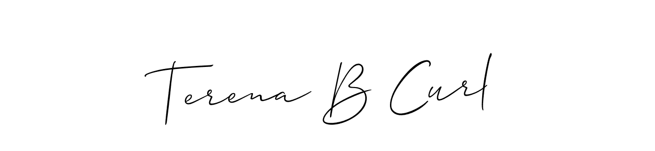 Check out images of Autograph of Terena B Curl name. Actor Terena B Curl Signature Style. Allison_Script is a professional sign style online. Terena B Curl signature style 2 images and pictures png