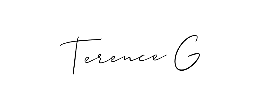 Make a short Terence G signature style. Manage your documents anywhere anytime using Allison_Script. Create and add eSignatures, submit forms, share and send files easily. Terence G signature style 2 images and pictures png