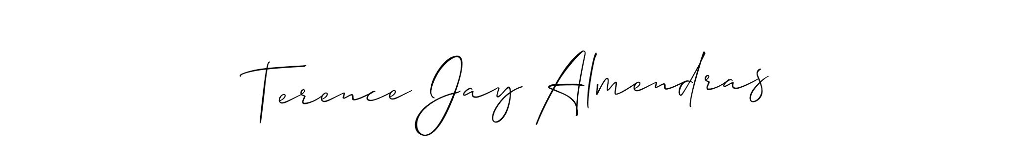 How to make Terence Jay Almendras signature? Allison_Script is a professional autograph style. Create handwritten signature for Terence Jay Almendras name. Terence Jay Almendras signature style 2 images and pictures png