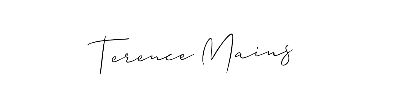 Also we have Terence Mains name is the best signature style. Create professional handwritten signature collection using Allison_Script autograph style. Terence Mains signature style 2 images and pictures png