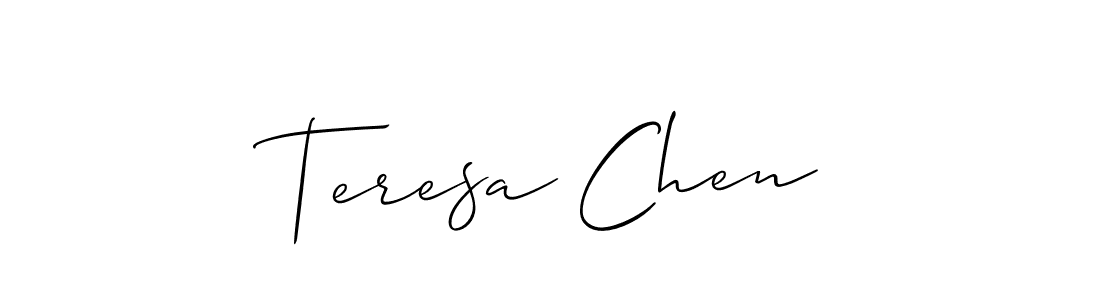 This is the best signature style for the Teresa Chen name. Also you like these signature font (Allison_Script). Mix name signature. Teresa Chen signature style 2 images and pictures png