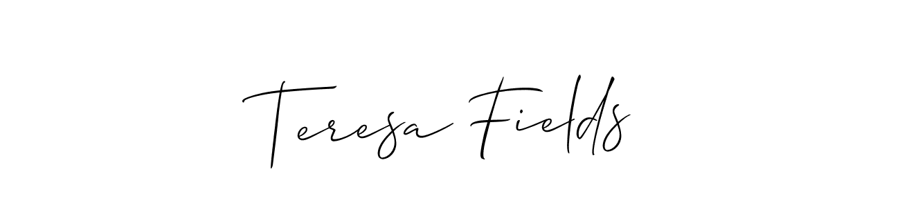 How to Draw Teresa Fields signature style? Allison_Script is a latest design signature styles for name Teresa Fields. Teresa Fields signature style 2 images and pictures png