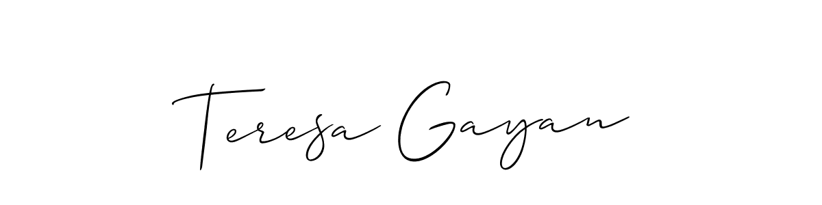 See photos of Teresa Gayan official signature by Spectra . Check more albums & portfolios. Read reviews & check more about Allison_Script font. Teresa Gayan signature style 2 images and pictures png