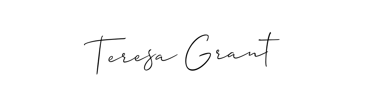 Teresa Grant stylish signature style. Best Handwritten Sign (Allison_Script) for my name. Handwritten Signature Collection Ideas for my name Teresa Grant. Teresa Grant signature style 2 images and pictures png