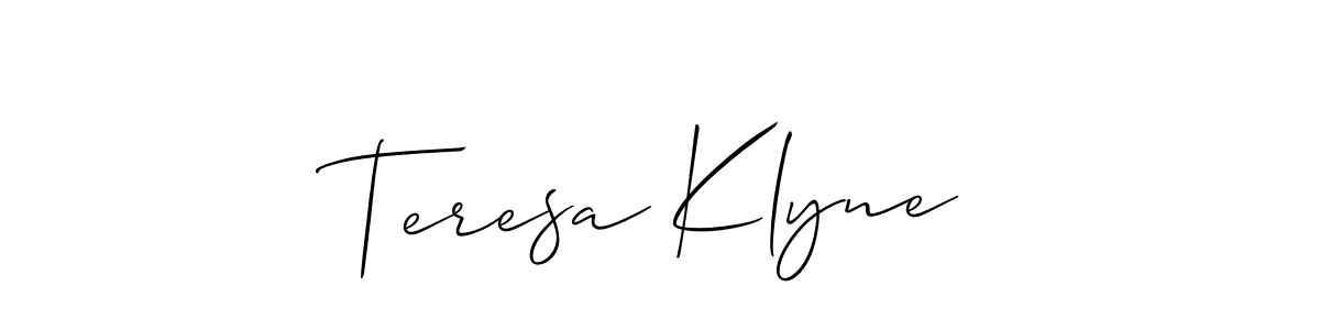 Here are the top 10 professional signature styles for the name Teresa Klyne. These are the best autograph styles you can use for your name. Teresa Klyne signature style 2 images and pictures png
