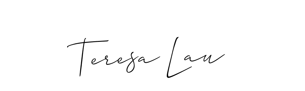 Also You can easily find your signature by using the search form. We will create Teresa Lau name handwritten signature images for you free of cost using Allison_Script sign style. Teresa Lau signature style 2 images and pictures png