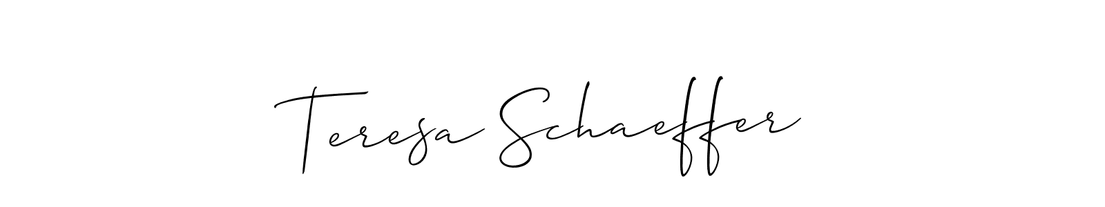 if you are searching for the best signature style for your name Teresa Schaeffer. so please give up your signature search. here we have designed multiple signature styles  using Allison_Script. Teresa Schaeffer signature style 2 images and pictures png