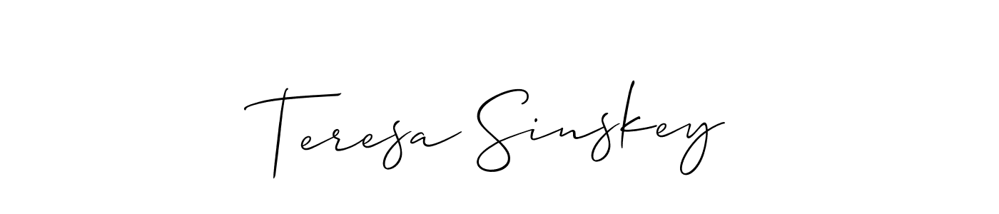 Here are the top 10 professional signature styles for the name Teresa Sinskey. These are the best autograph styles you can use for your name. Teresa Sinskey signature style 2 images and pictures png