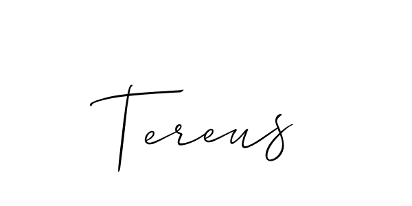 You should practise on your own different ways (Allison_Script) to write your name (Tereus) in signature. don't let someone else do it for you. Tereus signature style 2 images and pictures png