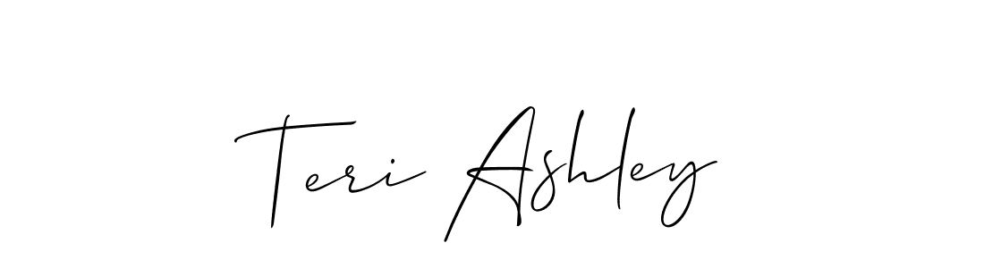 How to make Teri Ashley signature? Allison_Script is a professional autograph style. Create handwritten signature for Teri Ashley name. Teri Ashley signature style 2 images and pictures png