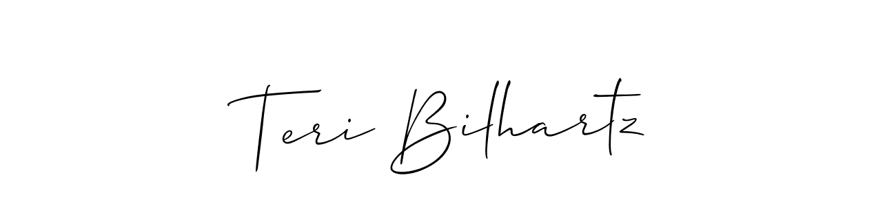 How to make Teri Bilhartz signature? Allison_Script is a professional autograph style. Create handwritten signature for Teri Bilhartz name. Teri Bilhartz signature style 2 images and pictures png