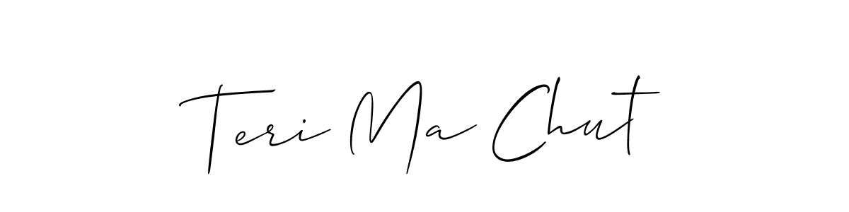 It looks lik you need a new signature style for name Teri Ma Chut. Design unique handwritten (Allison_Script) signature with our free signature maker in just a few clicks. Teri Ma Chut signature style 2 images and pictures png