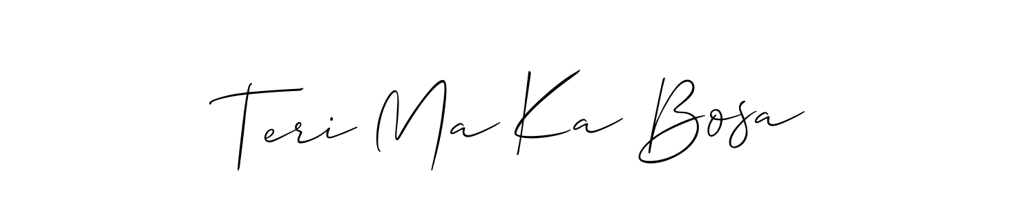 Once you've used our free online signature maker to create your best signature Allison_Script style, it's time to enjoy all of the benefits that Teri Ma Ka Bosa name signing documents. Teri Ma Ka Bosa signature style 2 images and pictures png