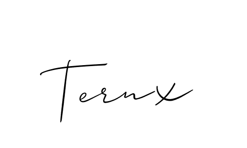 Design your own signature with our free online signature maker. With this signature software, you can create a handwritten (Allison_Script) signature for name Ternx. Ternx signature style 2 images and pictures png