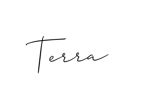 How to make Terra name signature. Use Allison_Script style for creating short signs online. This is the latest handwritten sign. Terra signature style 2 images and pictures png