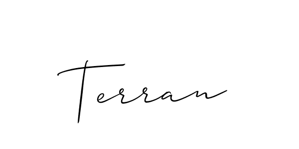 Terran stylish signature style. Best Handwritten Sign (Allison_Script) for my name. Handwritten Signature Collection Ideas for my name Terran. Terran signature style 2 images and pictures png