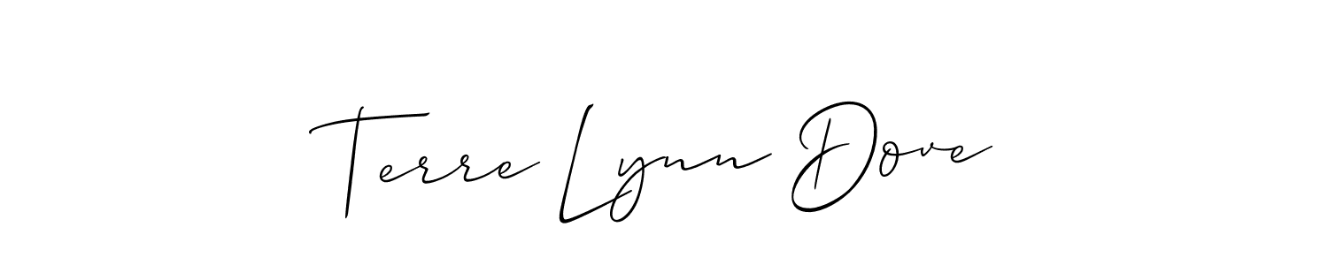 How to make Terre Lynn Dove signature? Allison_Script is a professional autograph style. Create handwritten signature for Terre Lynn Dove name. Terre Lynn Dove signature style 2 images and pictures png