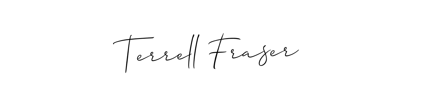 How to Draw Terrell Fraser signature style? Allison_Script is a latest design signature styles for name Terrell Fraser. Terrell Fraser signature style 2 images and pictures png