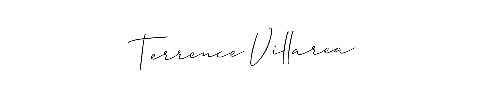 Allison_Script is a professional signature style that is perfect for those who want to add a touch of class to their signature. It is also a great choice for those who want to make their signature more unique. Get Terrence Villarea name to fancy signature for free. Terrence Villarea signature style 2 images and pictures png