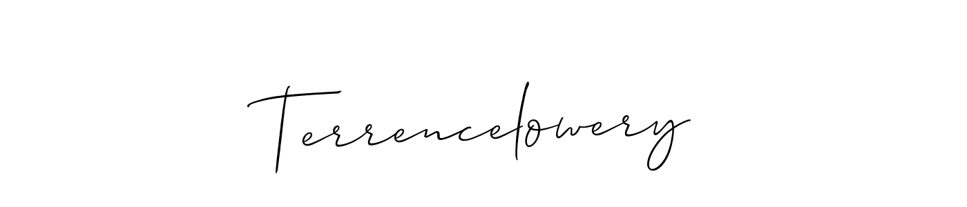 if you are searching for the best signature style for your name Terrencelowery. so please give up your signature search. here we have designed multiple signature styles  using Allison_Script. Terrencelowery signature style 2 images and pictures png