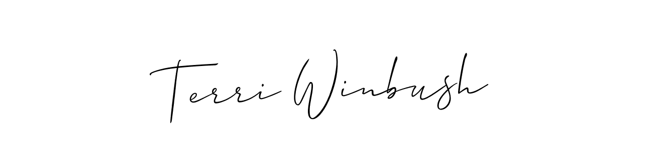 This is the best signature style for the Terri Winbush name. Also you like these signature font (Allison_Script). Mix name signature. Terri Winbush signature style 2 images and pictures png