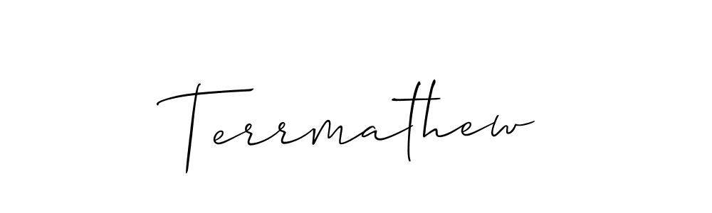 See photos of Terrmathew official signature by Spectra . Check more albums & portfolios. Read reviews & check more about Allison_Script font. Terrmathew signature style 2 images and pictures png