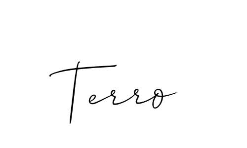 Best and Professional Signature Style for Terro. Allison_Script Best Signature Style Collection. Terro signature style 2 images and pictures png