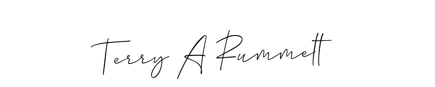 How to Draw Terry A Rummelt signature style? Allison_Script is a latest design signature styles for name Terry A Rummelt. Terry A Rummelt signature style 2 images and pictures png
