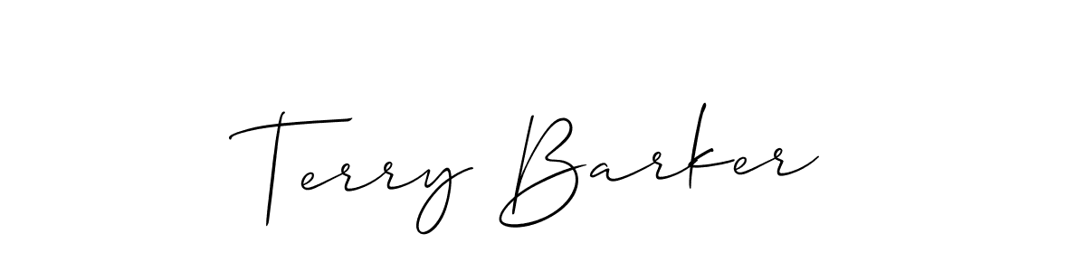 How to Draw Terry Barker signature style? Allison_Script is a latest design signature styles for name Terry Barker. Terry Barker signature style 2 images and pictures png