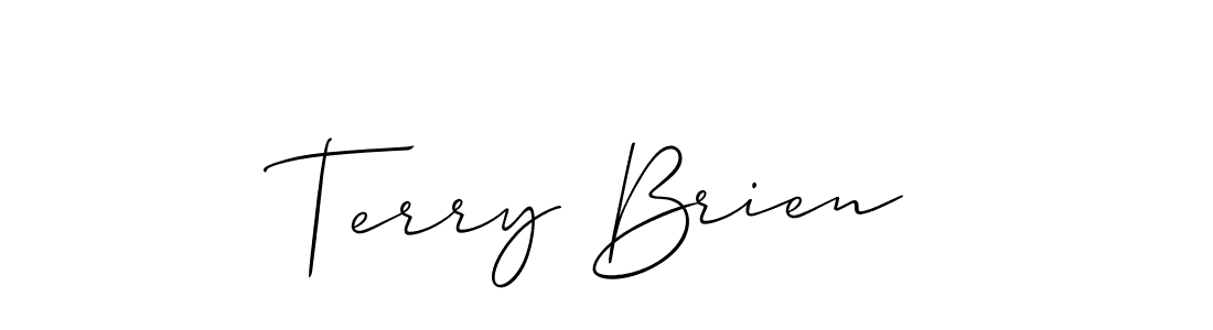 Best and Professional Signature Style for Terry Brien. Allison_Script Best Signature Style Collection. Terry Brien signature style 2 images and pictures png