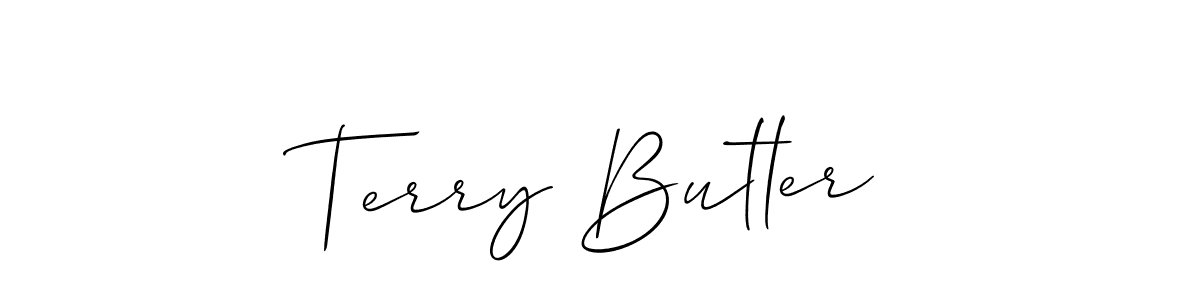 You should practise on your own different ways (Allison_Script) to write your name (Terry Butler) in signature. don't let someone else do it for you. Terry Butler signature style 2 images and pictures png