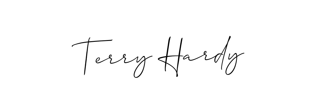 Create a beautiful signature design for name Terry Hardy. With this signature (Allison_Script) fonts, you can make a handwritten signature for free. Terry Hardy signature style 2 images and pictures png