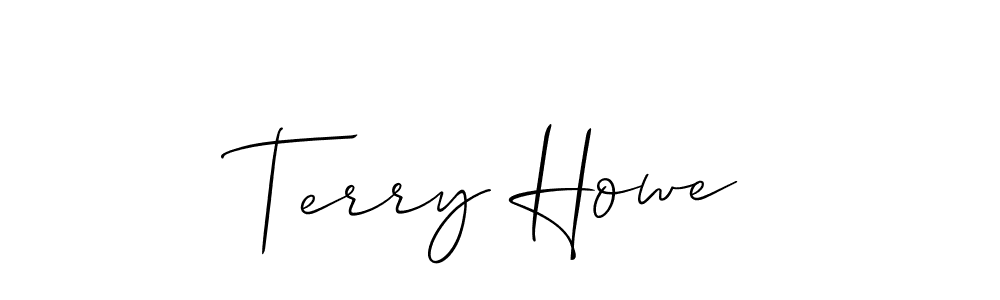 Make a beautiful signature design for name Terry Howe. With this signature (Allison_Script) style, you can create a handwritten signature for free. Terry Howe signature style 2 images and pictures png