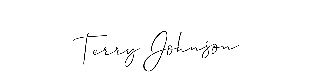 Design your own signature with our free online signature maker. With this signature software, you can create a handwritten (Allison_Script) signature for name Terry Johnson. Terry Johnson signature style 2 images and pictures png