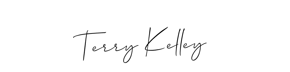 Make a beautiful signature design for name Terry Kelley. With this signature (Allison_Script) style, you can create a handwritten signature for free. Terry Kelley signature style 2 images and pictures png