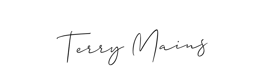 Make a beautiful signature design for name Terry Mains. Use this online signature maker to create a handwritten signature for free. Terry Mains signature style 2 images and pictures png