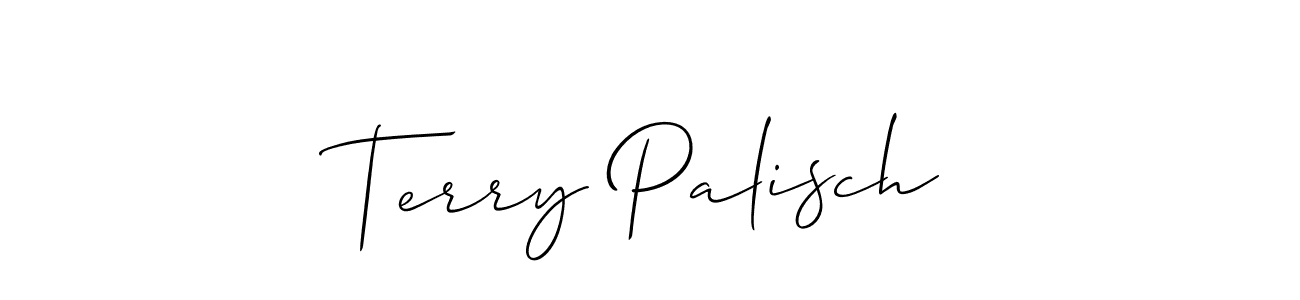 Make a beautiful signature design for name Terry Palisch. With this signature (Allison_Script) style, you can create a handwritten signature for free. Terry Palisch signature style 2 images and pictures png