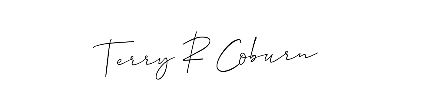 Also we have Terry R Coburn name is the best signature style. Create professional handwritten signature collection using Allison_Script autograph style. Terry R Coburn signature style 2 images and pictures png