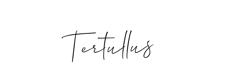 How to make Tertullus name signature. Use Allison_Script style for creating short signs online. This is the latest handwritten sign. Tertullus signature style 2 images and pictures png