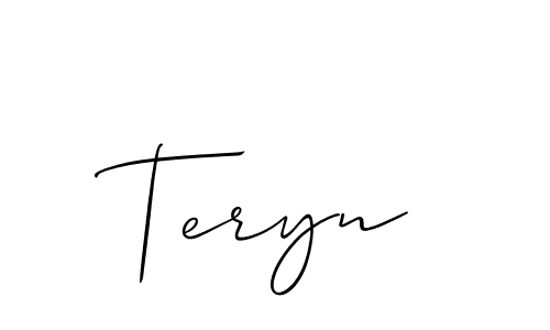 How to Draw Teryn signature style? Allison_Script is a latest design signature styles for name Teryn. Teryn signature style 2 images and pictures png