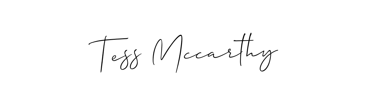 Also we have Tess Mccarthy name is the best signature style. Create professional handwritten signature collection using Allison_Script autograph style. Tess Mccarthy signature style 2 images and pictures png