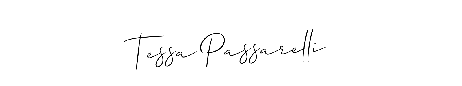 Make a beautiful signature design for name Tessa Passarelli. Use this online signature maker to create a handwritten signature for free. Tessa Passarelli signature style 2 images and pictures png
