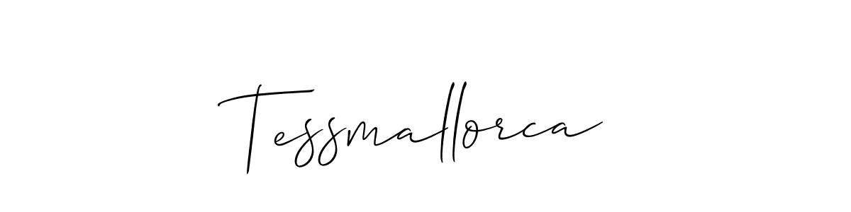 Allison_Script is a professional signature style that is perfect for those who want to add a touch of class to their signature. It is also a great choice for those who want to make their signature more unique. Get Tessmallorca name to fancy signature for free. Tessmallorca signature style 2 images and pictures png