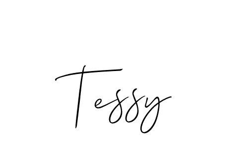 How to make Tessy signature? Allison_Script is a professional autograph style. Create handwritten signature for Tessy name. Tessy signature style 2 images and pictures png