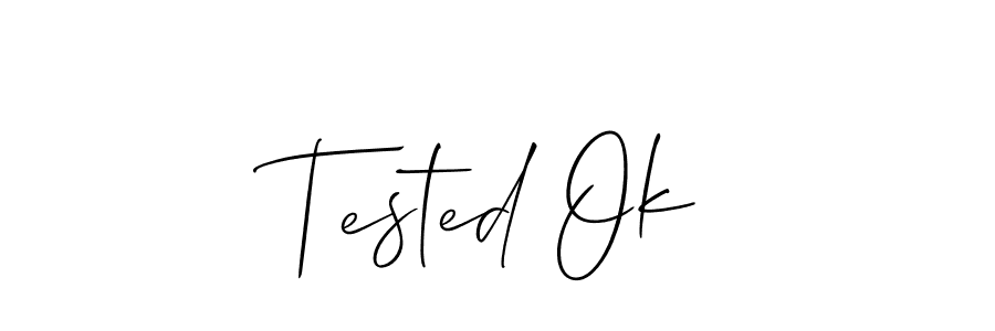 You can use this online signature creator to create a handwritten signature for the name Tested Ok. This is the best online autograph maker. Tested Ok signature style 2 images and pictures png