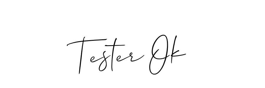 Once you've used our free online signature maker to create your best signature Allison_Script style, it's time to enjoy all of the benefits that Tester Ok name signing documents. Tester Ok signature style 2 images and pictures png
